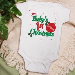 Baby's First Christmas Onesies